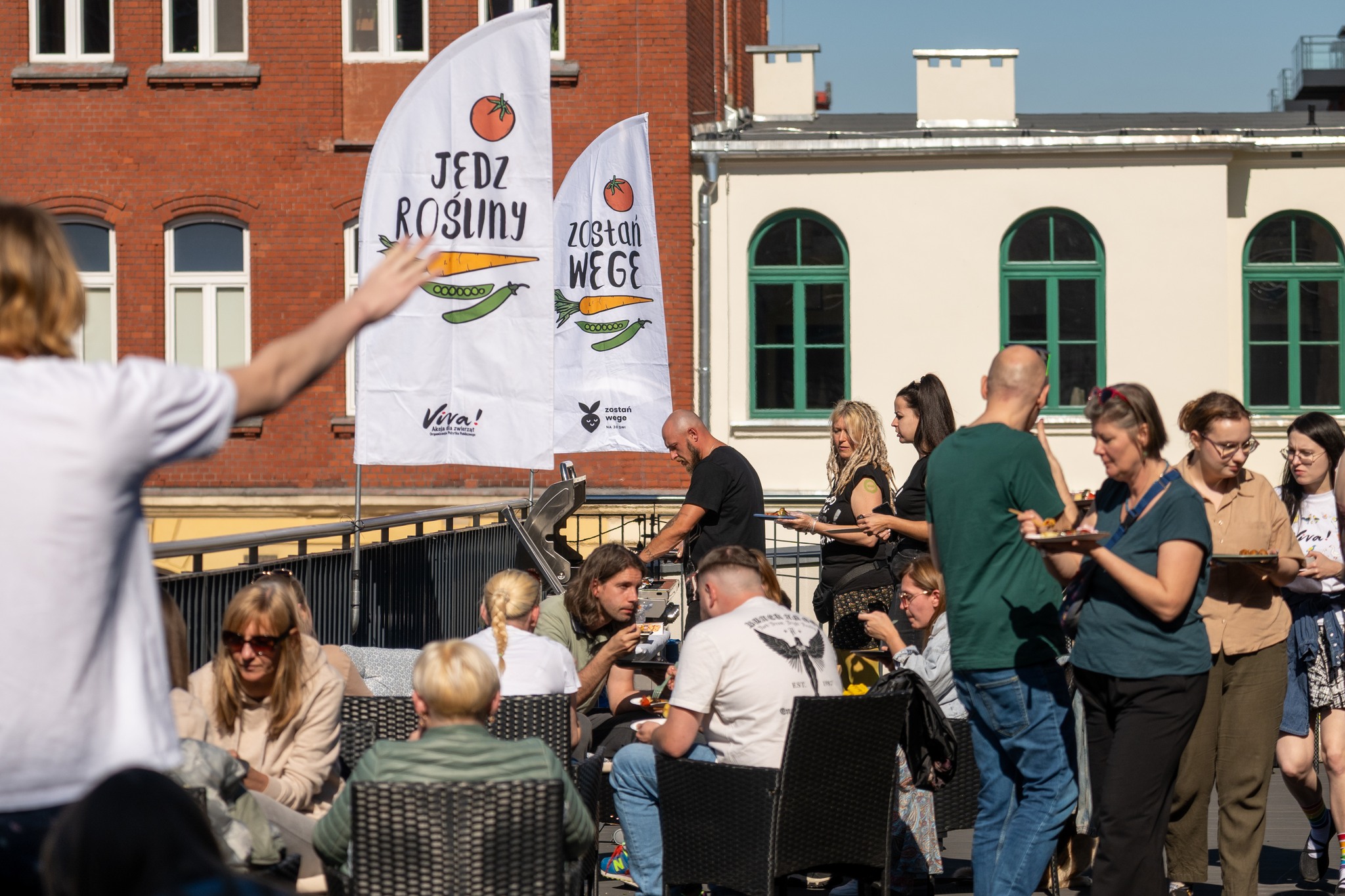 Grill wegański, mnóstwo zainteresowanych osób przyszło poznać dietę roślinną